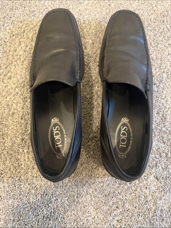 TOD’s Men\'s Black Leather Slip-On Dress Loafers main image 6